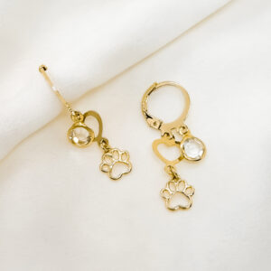 Brinco de argolinha ponto de luz petlove